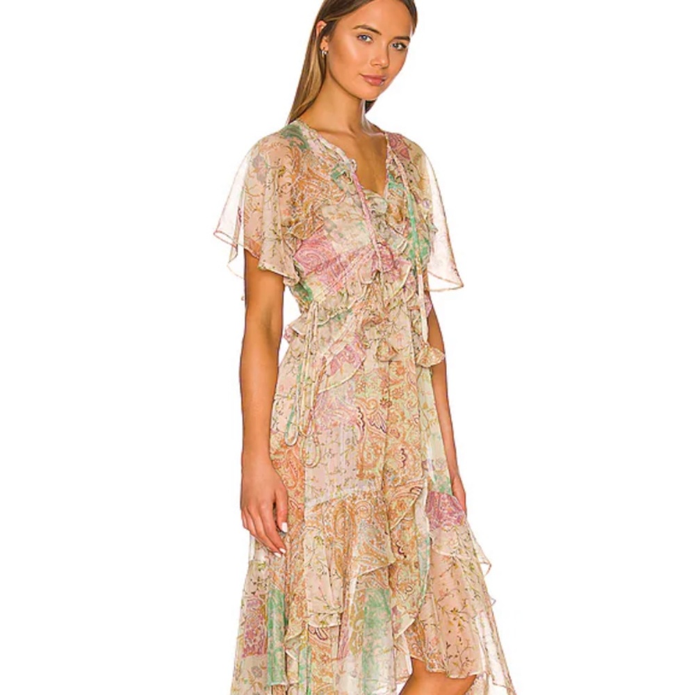 Misa Los Angeles Alana Dress in Printemps Patchwork